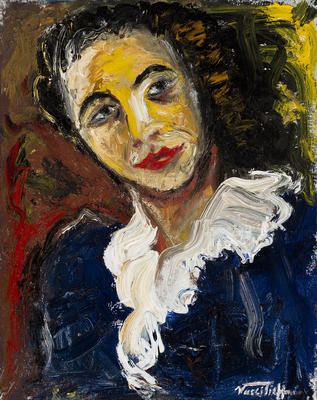 Woman with White Collar